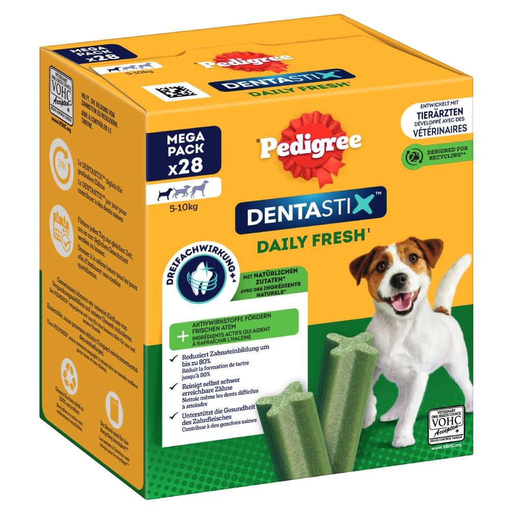 Pedigree Dentastix Fresh - Daily Freshness for Small Dogs (5-10kg) 28 Sticks