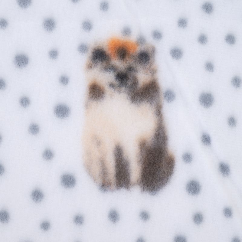 zooplus Basics Dogs & Dots Fleece Cuddle Blanket 100 x 70 cm (L x W)