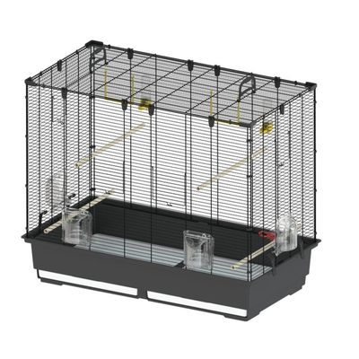 Ferplast Piano 6 Bird Cage Brown / Black: 87 x 46.5 x 70cm (L x W x H)