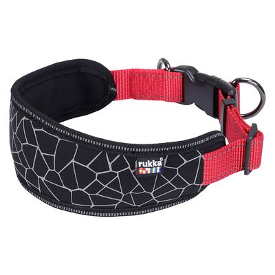 Rukka® Cube Soft collar, red / black Size S: 30-40 cm neck circumference, W 20 mm