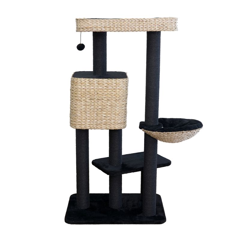 Karlie Water Hyacinth Scratching Post Sombra L black / natural