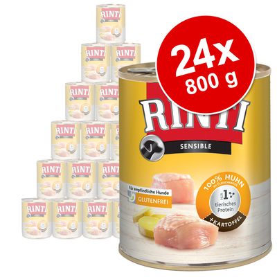 RINTI Sensitive Saver Pack 24 x 800g Chicken & Rice