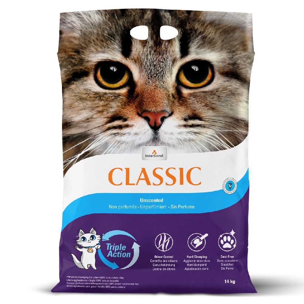 Intersand Classic Unscented Cat Litter 7kg