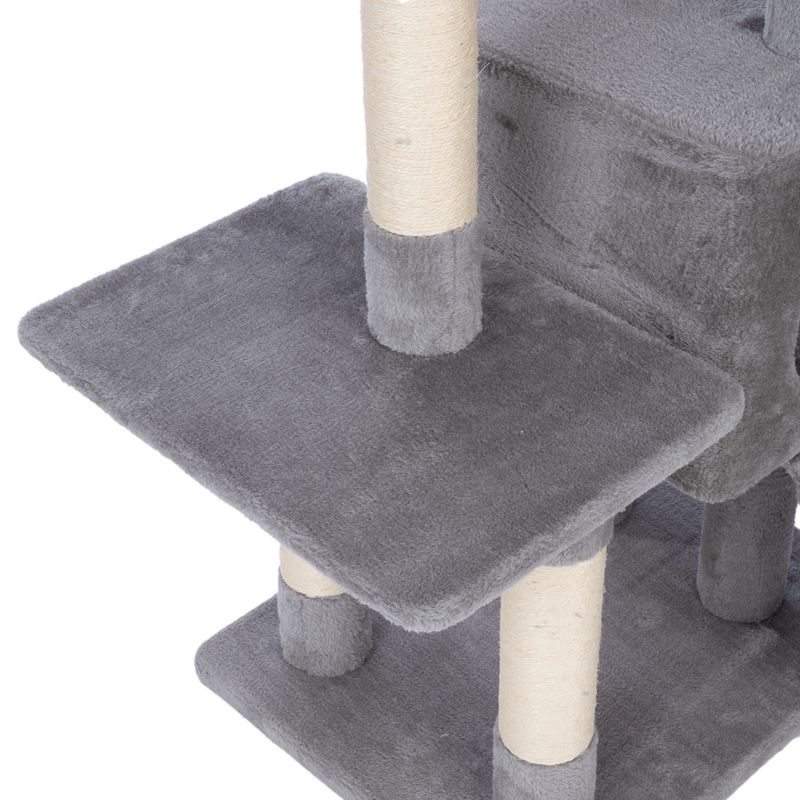 zooplus Basics Scratching Tree - Large Grey