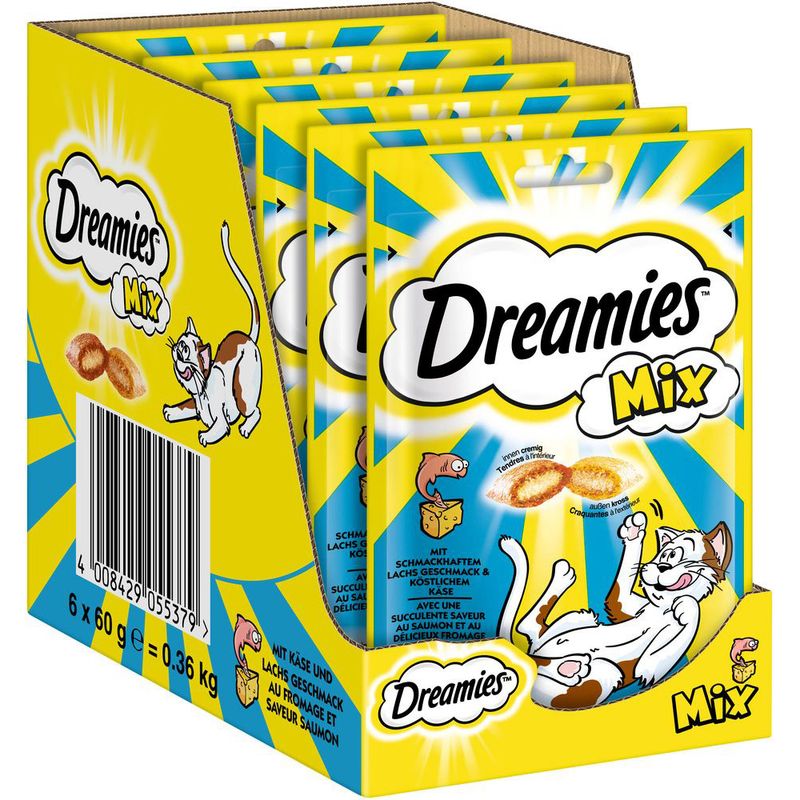 Dreamies Cat Snacks Mix Pack with Chicken & Duck