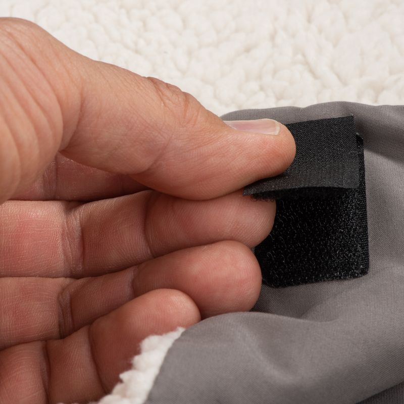 Orthopedic dog sofa grey Replacement cover, dark gray, size L