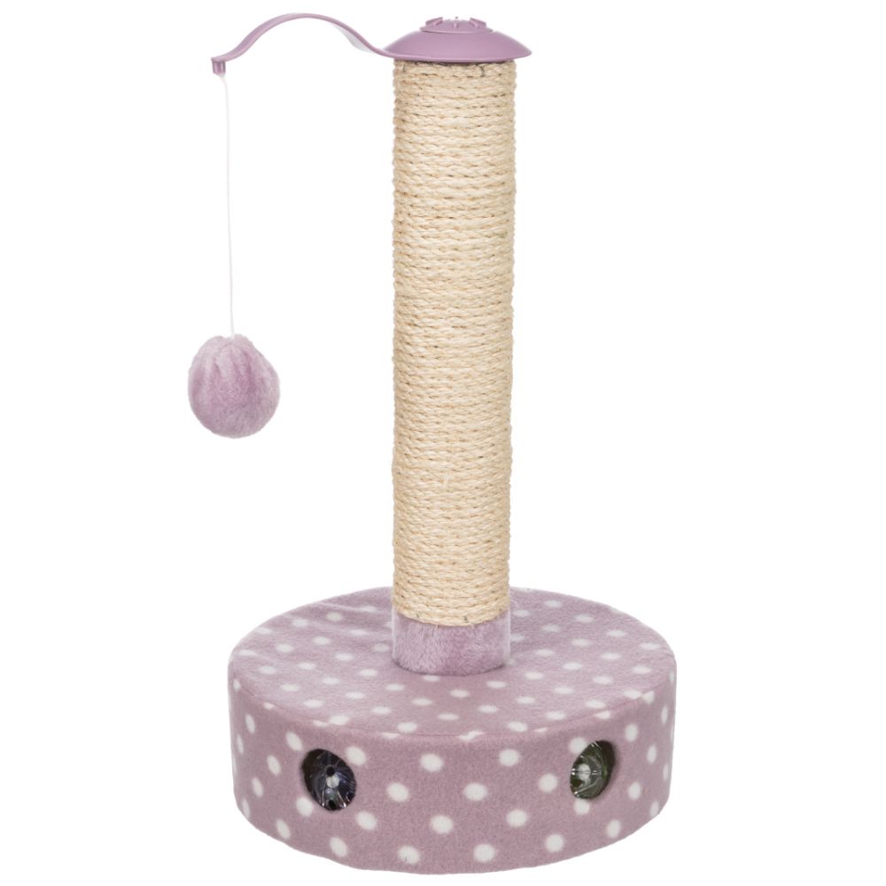 Trixie Junior Fleece Scratching Post Lilac / White