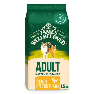 James Wellbeloved Adult Cat Hypoallergenic Turkey & Rice 4kg