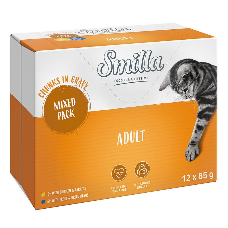 Smilla Adult Pouches Chunks with Vegetables Trial Pack (4 x 85g)