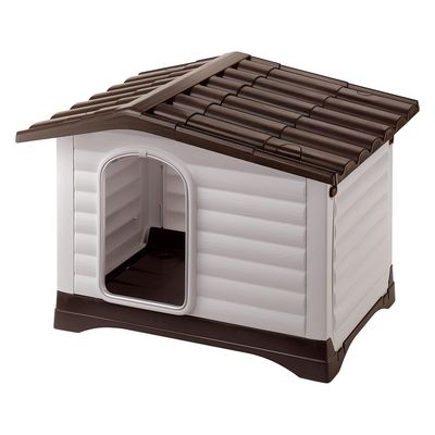 Ferplast Dogvilla Plastic Dog Kennel Dogvilla 90: L 88 x W 72 x H 65 cm