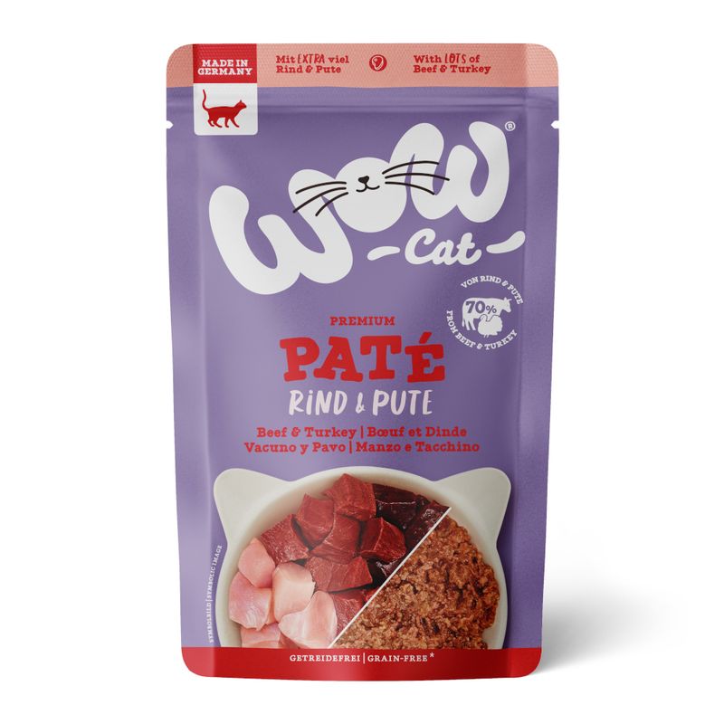 WOW Cat Adult Paté Mixed Pack 6 x 125g Mixed Pack (3 Varieties)