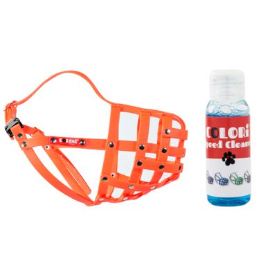 COLORI® Shepherd Dog Muzzle M - Neon Orange Size 5