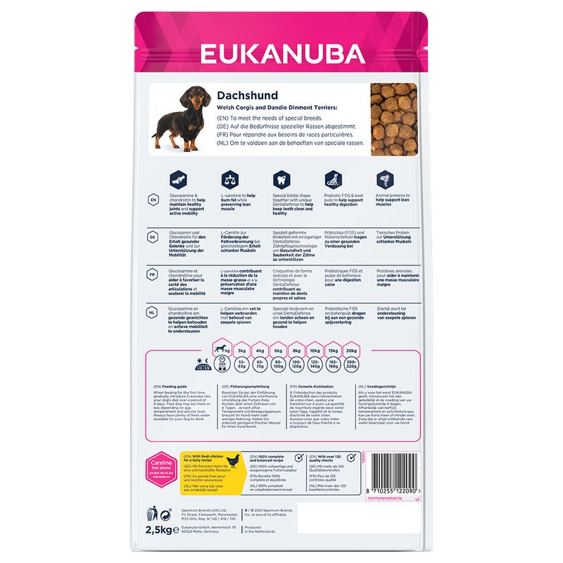 Eukanuba Dachshund Adult 2.5kg