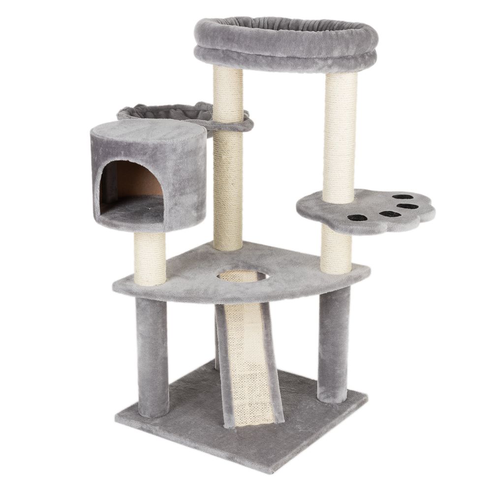 Bear's Den Cat Tree Light Grey
