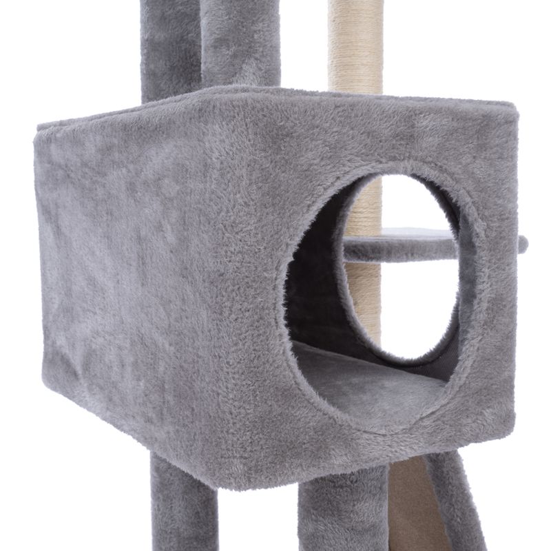 zooplus Basics Medium Scratching Tree Grey