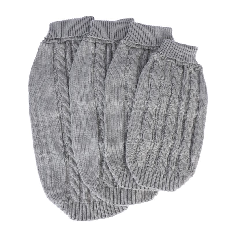 zooplus Basics Grey Dog Jumper approx. 35cm Back Length