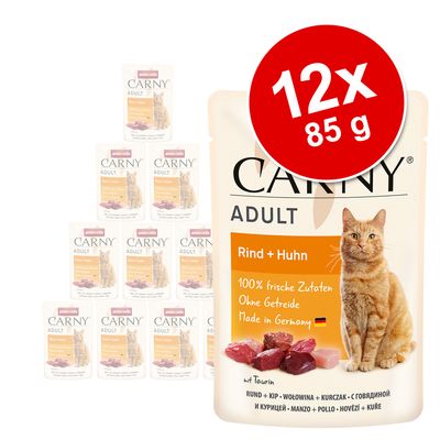 animonda Carny Pouch 12 x 85g Beef & Chicken