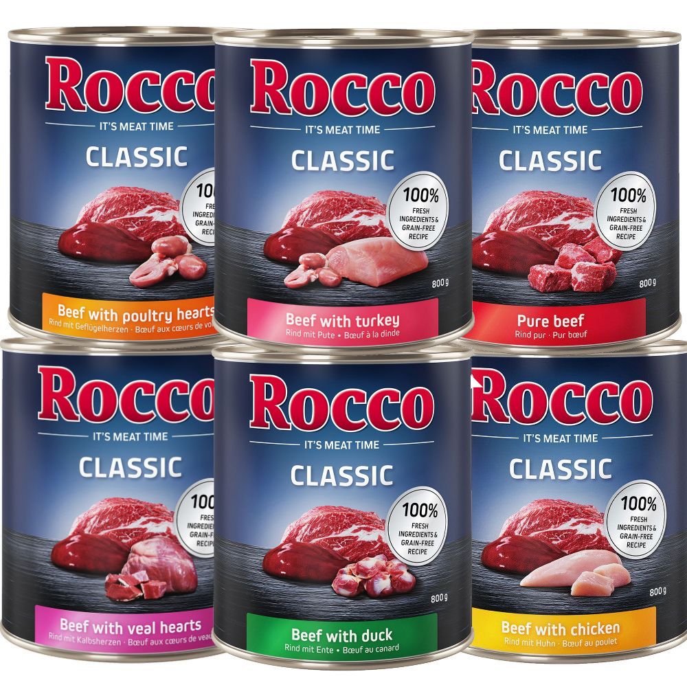 Rocco Classic Saver Pack 24 x 800g Mixed Pack I (6 Varieties)