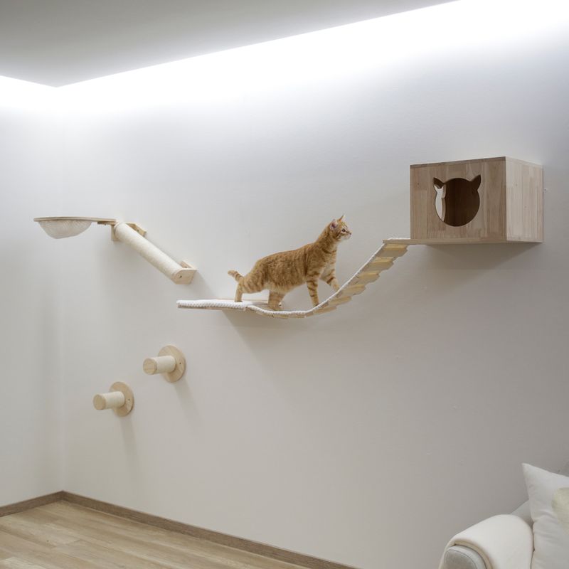 Kerbl Pet Anden Climbing Wall for Cats Set of 7