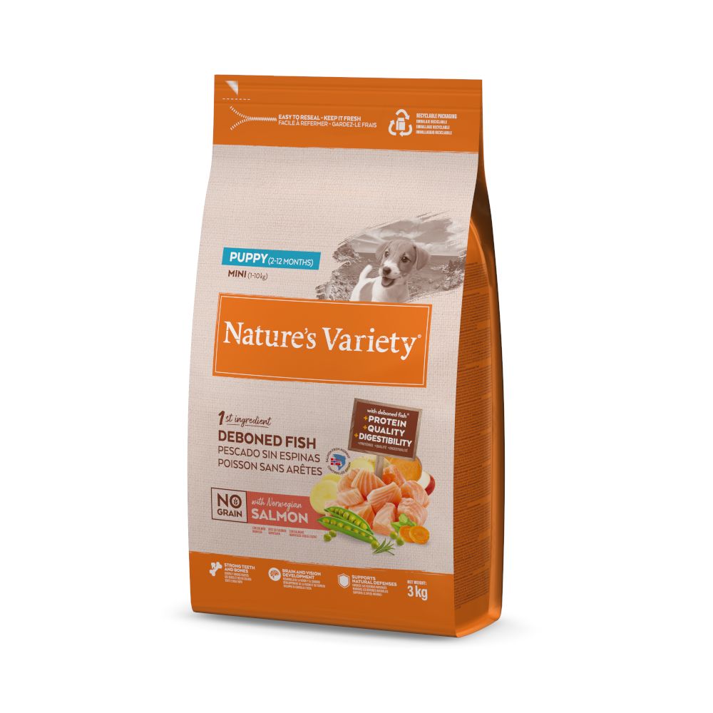 Nature's Variety No Grain Mini Puppy Salmon 3kg
