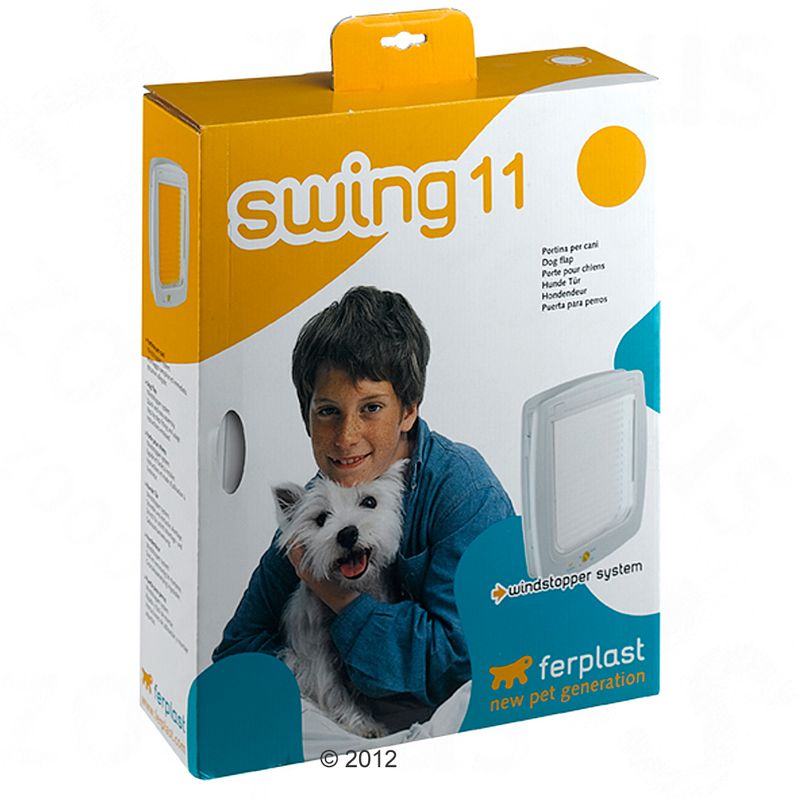 Ferplast Swing 11 Cat Flap - 4 Way Lock Grey