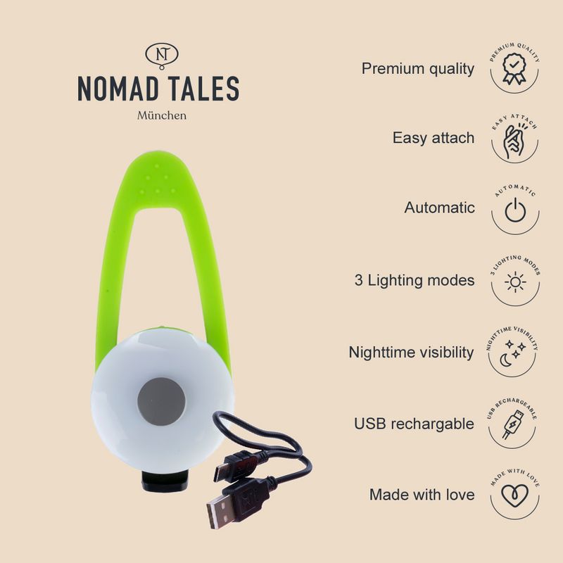 Nomad Tales Bloom USB Light Pendant Green