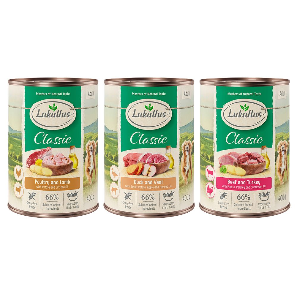 Lukullus Mixed Trial Pack Grain-Free 6 x 400g