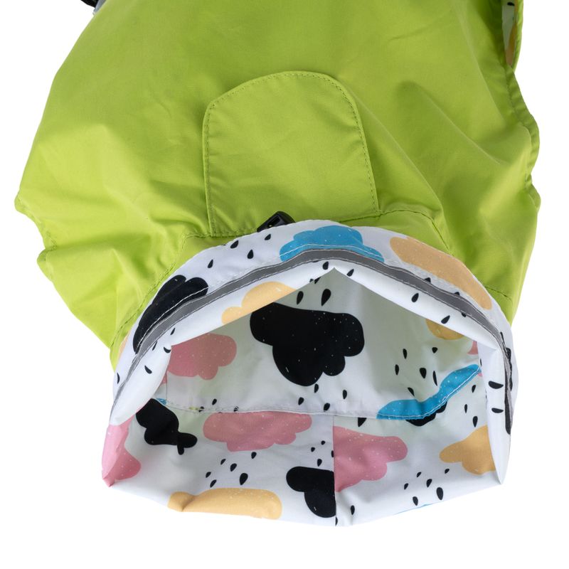 TIAKI Clouds Reversible Dog Raincoat approx. 30cm (Back Length)