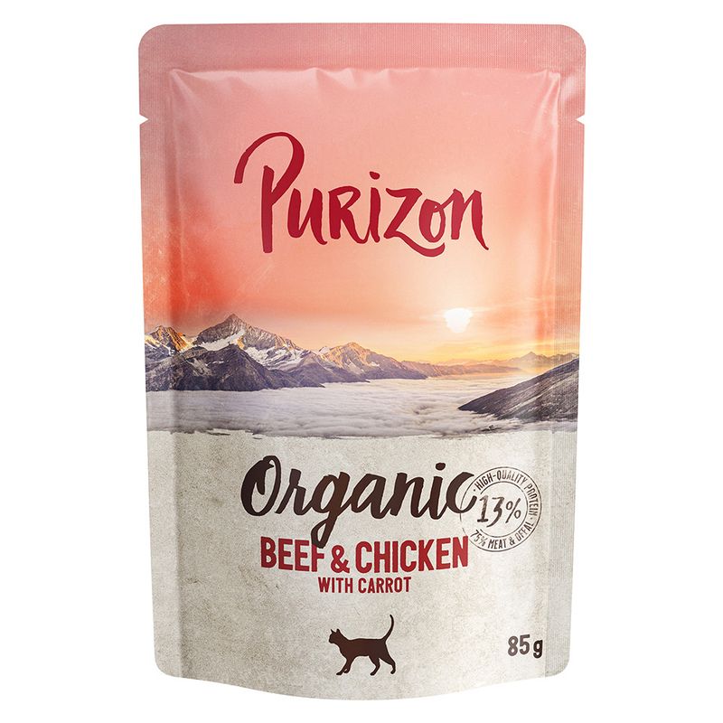 Purizon Organic Saver Pack 12 x 85g Duck and chicken with courgette