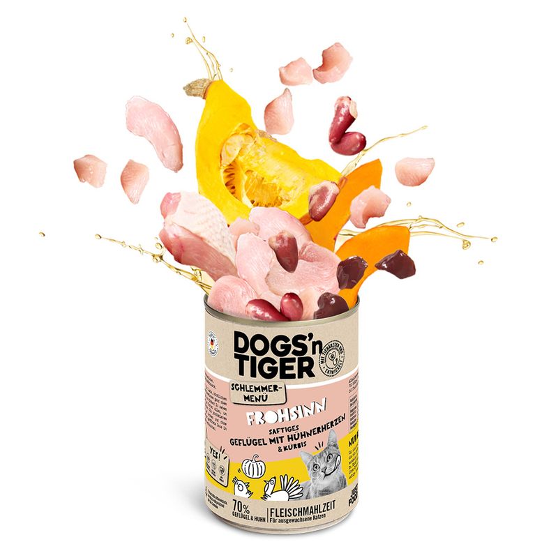 Dogs'n Tiger Gourmet Menu 6 x 400g Chicken with Heart