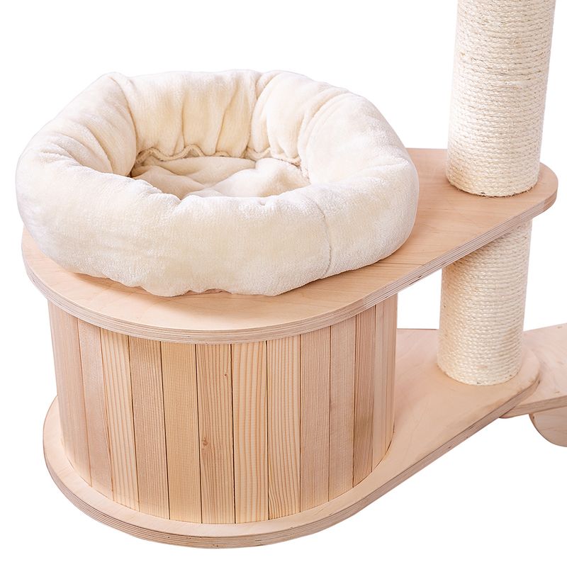 Natural Paradise Wall Scratching Tree - Magnolia Cream