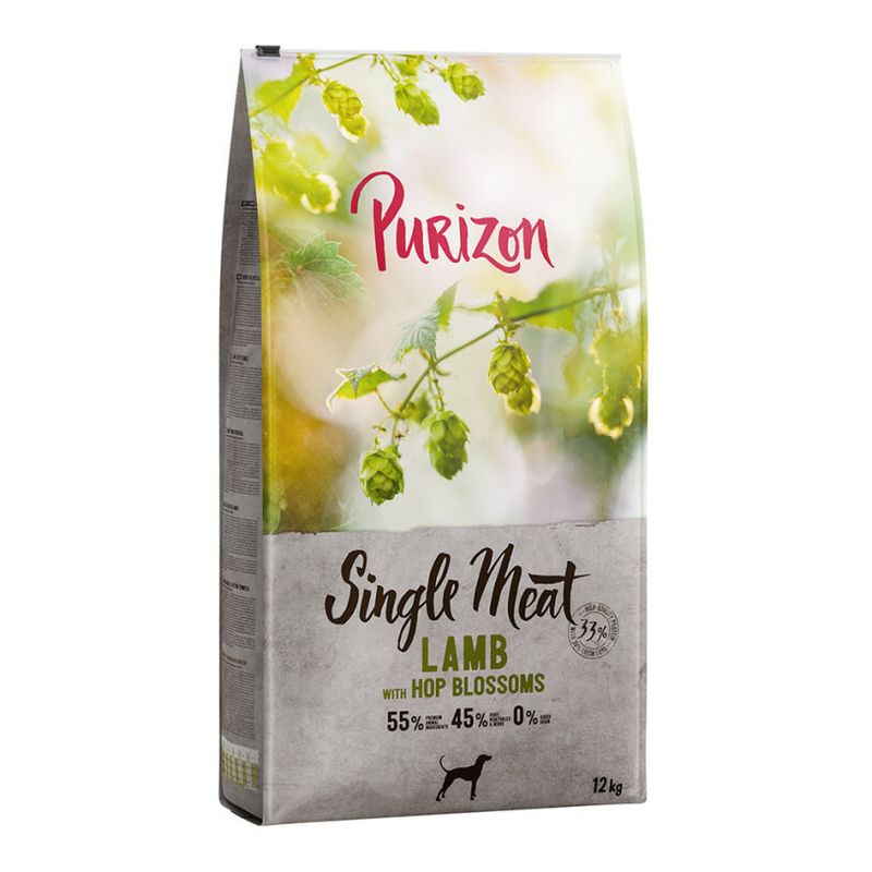 Purizon Single Meat Adult Dog - Grain-Free Lamb with Hop Blossoms 1kg