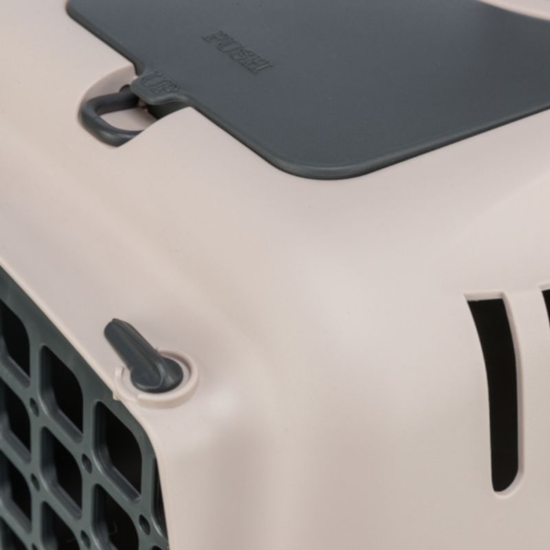 Trixie Transport Box Capri 1 XS: 48 x 32 x 31cm (L x W x H) - Dark Grey/Blush