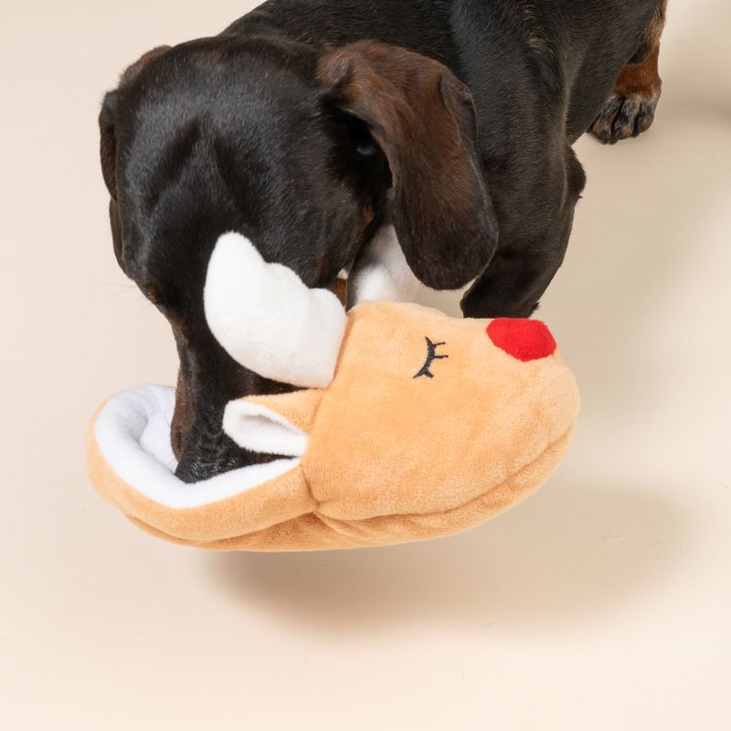 TIAKI Reindeer Slipper Plush Toy 20 x 11 x 6 cm (L x W x H)