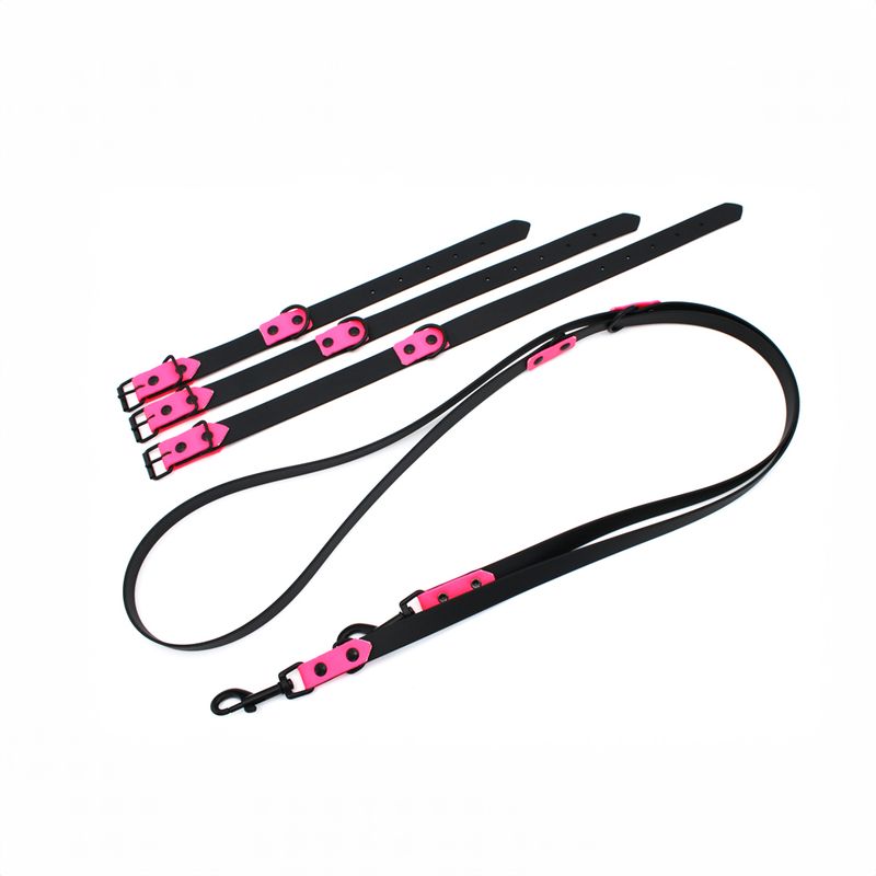 Heim Riveted Lead - Black / Pink 240cm long, 19mm wide