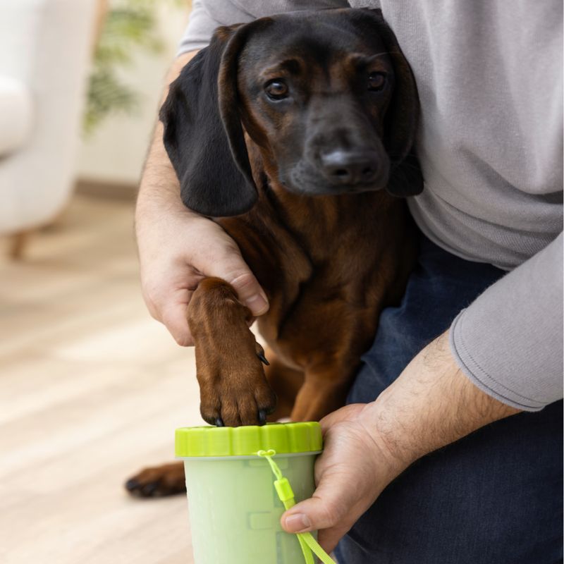 Kerbl Pet Paw Cleaner Size M - L: 10 x 14.5cm (W x H)