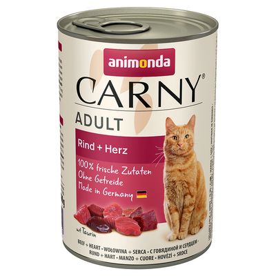 animonda Carny Adult 6 x 400g Beef, Turkey & Rabbit