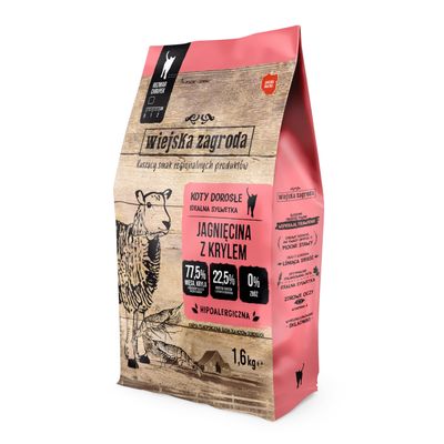 Wiejska Zagroda Cat with Lamb & Krill 1.6kg