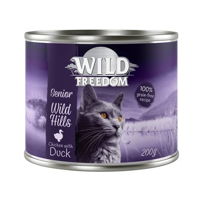 Wild Freedom Senior 6 x 200g Wild Hills - Duck & Chicken