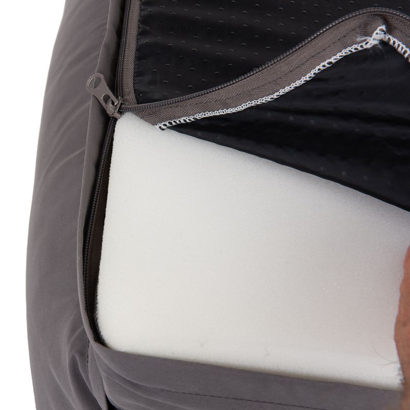 Orthopedic dog sofa grey Replacement cover, dark gray, size L