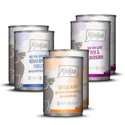 MjAMjAM Adult Dog 6 x 400g Turkey with Cooked Rice