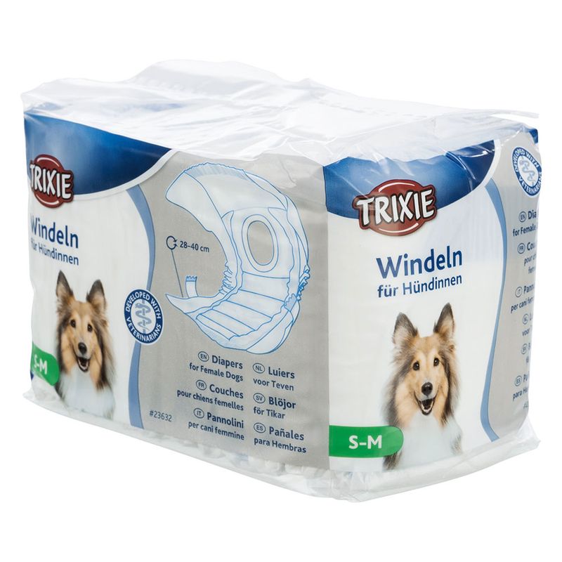 Trixie nappies for female dogs Size XS-S: 20-28 cm, 12 pieces