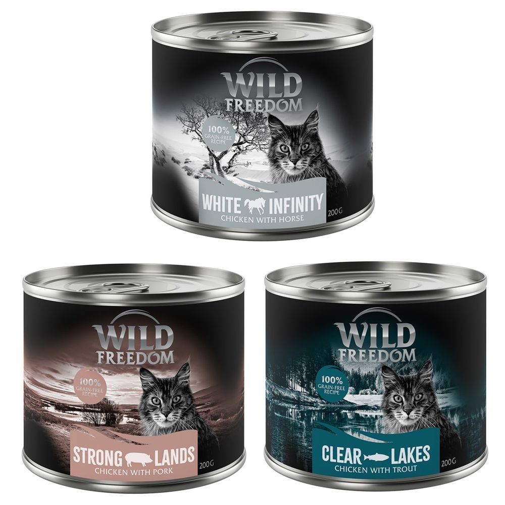 Wild Freedom Adult Saver Pack 12 x 200g Mixed Pack: White Infintiy, Clear Lakes, Strong Lands