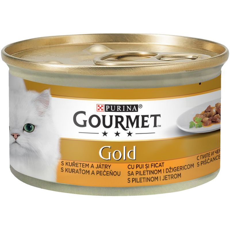 Gourmet Gold Wet Cat Food Jumbo Pack 96 x 85g Tender Chunks in Gravy (96 x 85g)