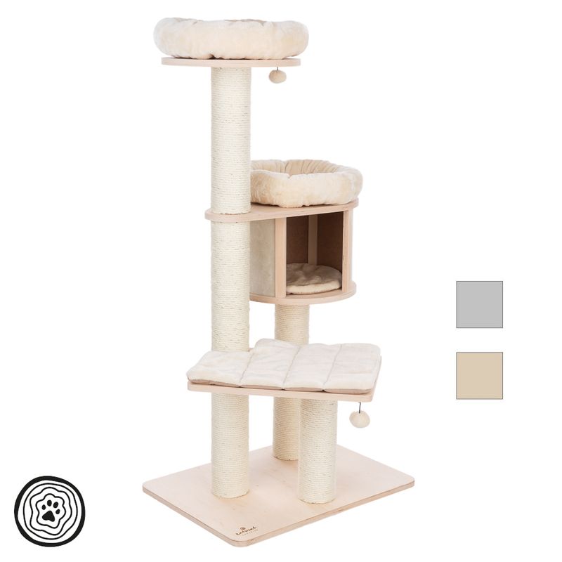Natural Paradise Cat Tree Magnolia L light grey