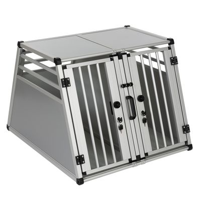 Aluline Double Dog Crate Large: 80 x 92 x 65cm (W x D x H)