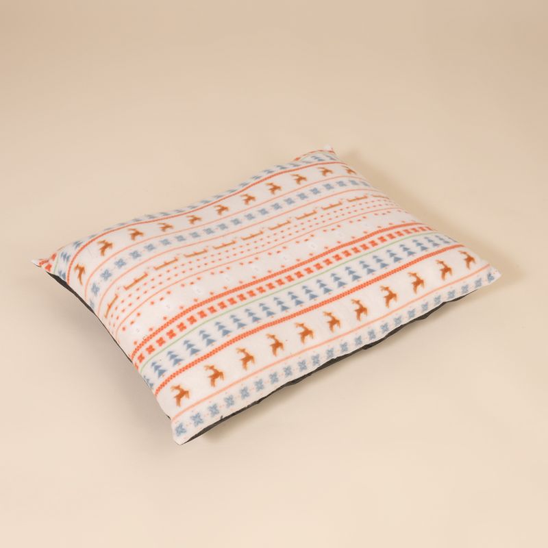 TIAKI Cuddly Cushion with Nordic Winter Pattern approx. 72 x 52 x 12 cm (L x W x H)