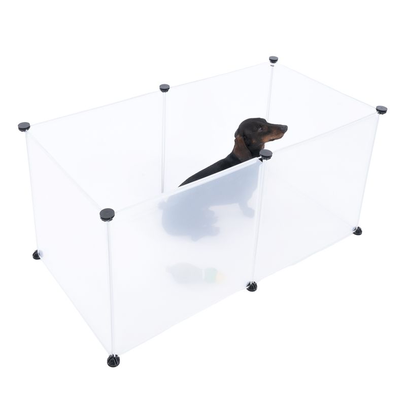 TIAKI Plastic Puppy Playpen 12 Panels: 50 x 50cm (W x H)