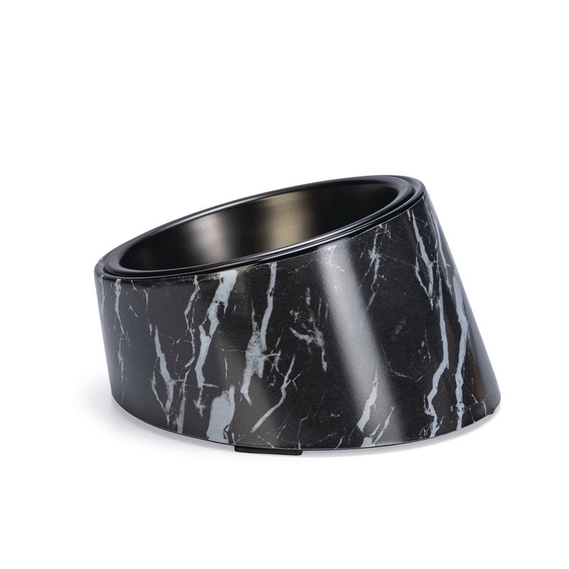 Designed by Lotte Vita Melamine Cat Bowl – Black 2 x 160ml, 13.5cm (diameter)