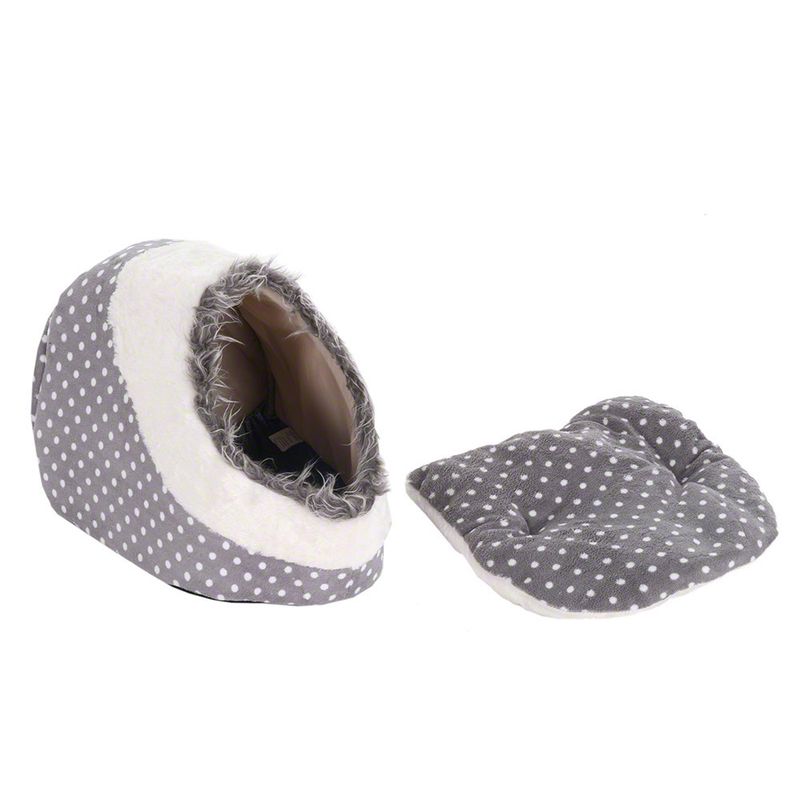White Dots Snuggle Den 40 x 40 x 28 cm (L x W x H)